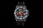 JH Factory Custom Carbon Rolex GMT Master II 3186 Movement Watch 40MM